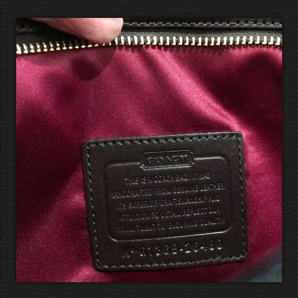 Coach Madison Leather Sequin Ocelot Zip Clutch - Picture 5 of 8